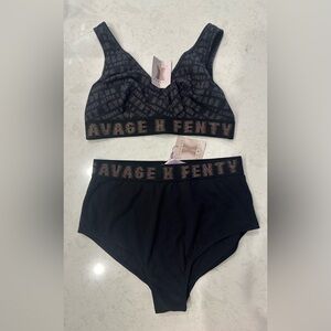 FOREVER SAVAGE SET BRALETTE 1X & FOREVER SAVAGE BOOTY SHORT 1X  (NWT)